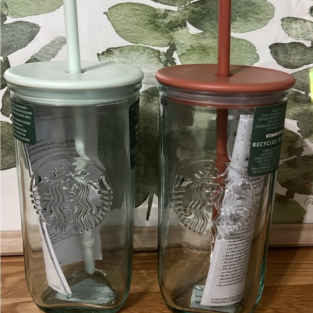 Starbucks recycled triangle glass